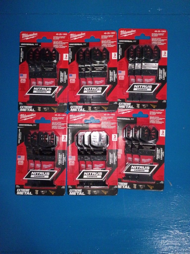 6 3- Packs Of Nitrous Carbide Blades