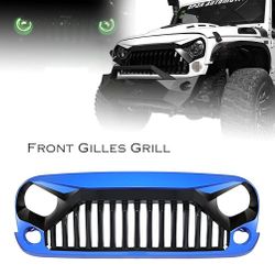 Monster Mesh Grill Grid Blue for Jeep Wrangler JK JKU Rubicon Sahara Sport