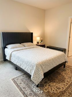 Bed Frame with headboard and Metress