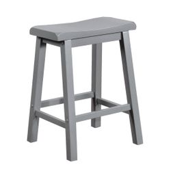 Grey 24inch Counter Stool 