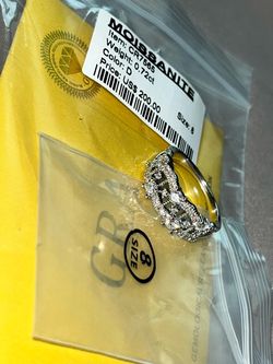 Moissanite Ring  Size 8
