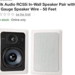 Polk Audio,RV55i, High Performance In Wall Speakers