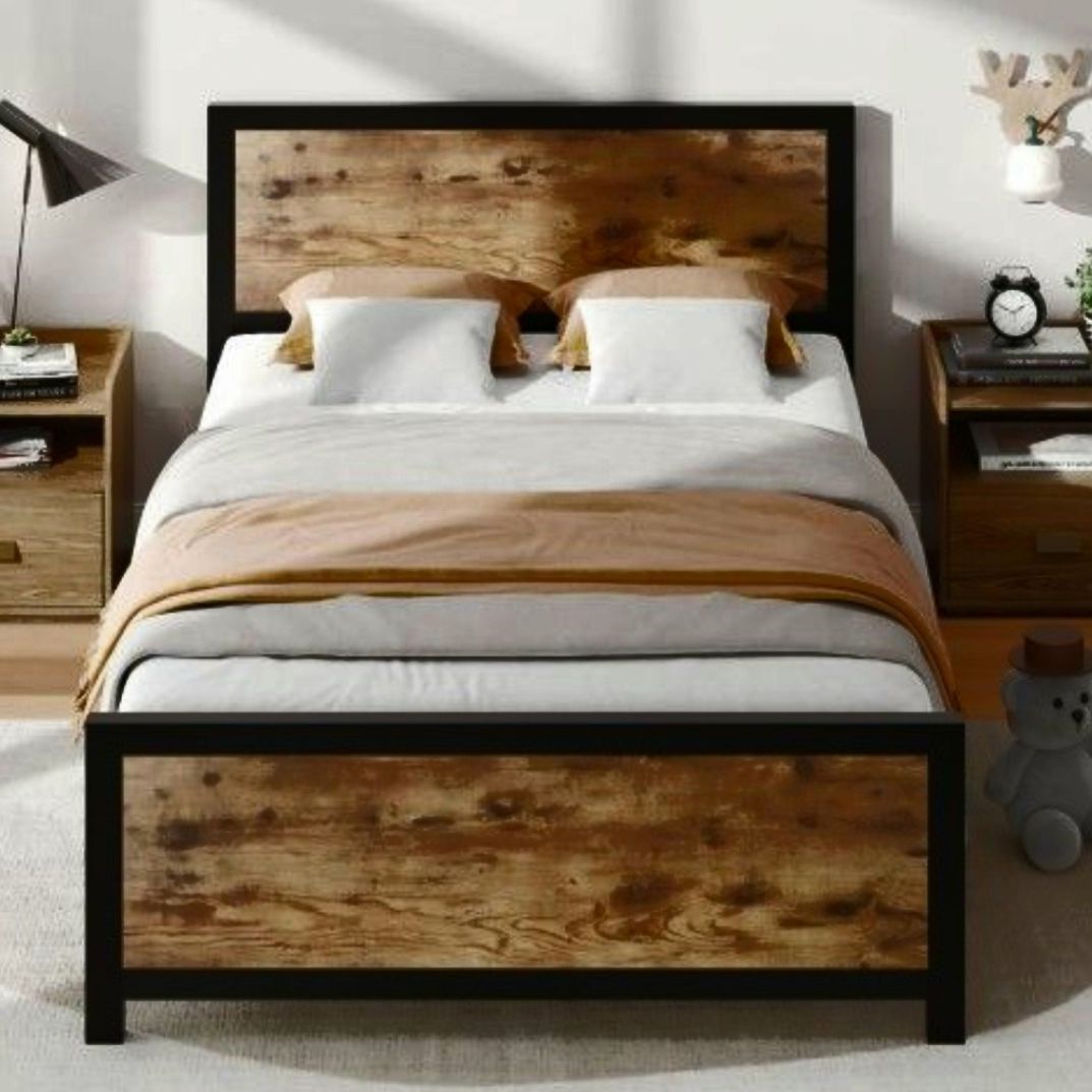 Twin Bed With Mattress And Frame Combo