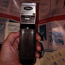 Vintage Oster Model 76 Clipper Set (1960s) – UNUSED 💈
Condition: Mint / Never Used