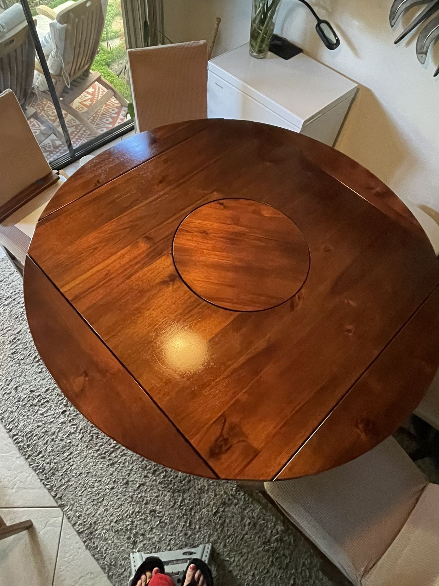 Dining counter height table set with 6 chairs OBO