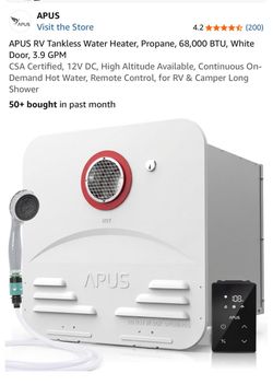 APUS RV Tankless Propane Water Heater 68000 BTU