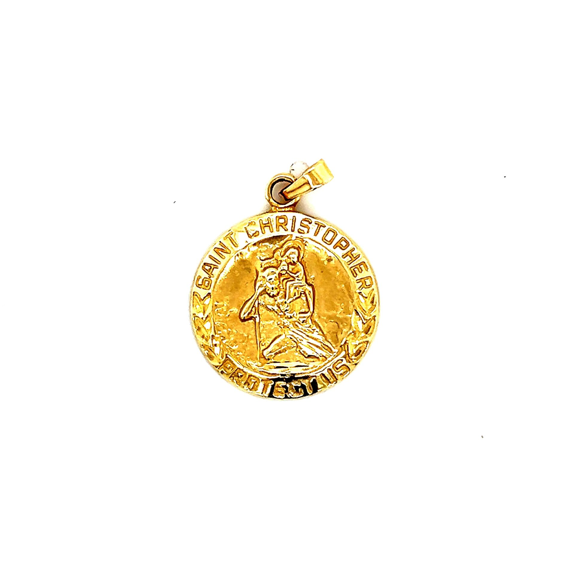 10k Gold St. Christopher Pendant