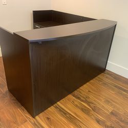 Reception desk l shape espresso 6’x6’