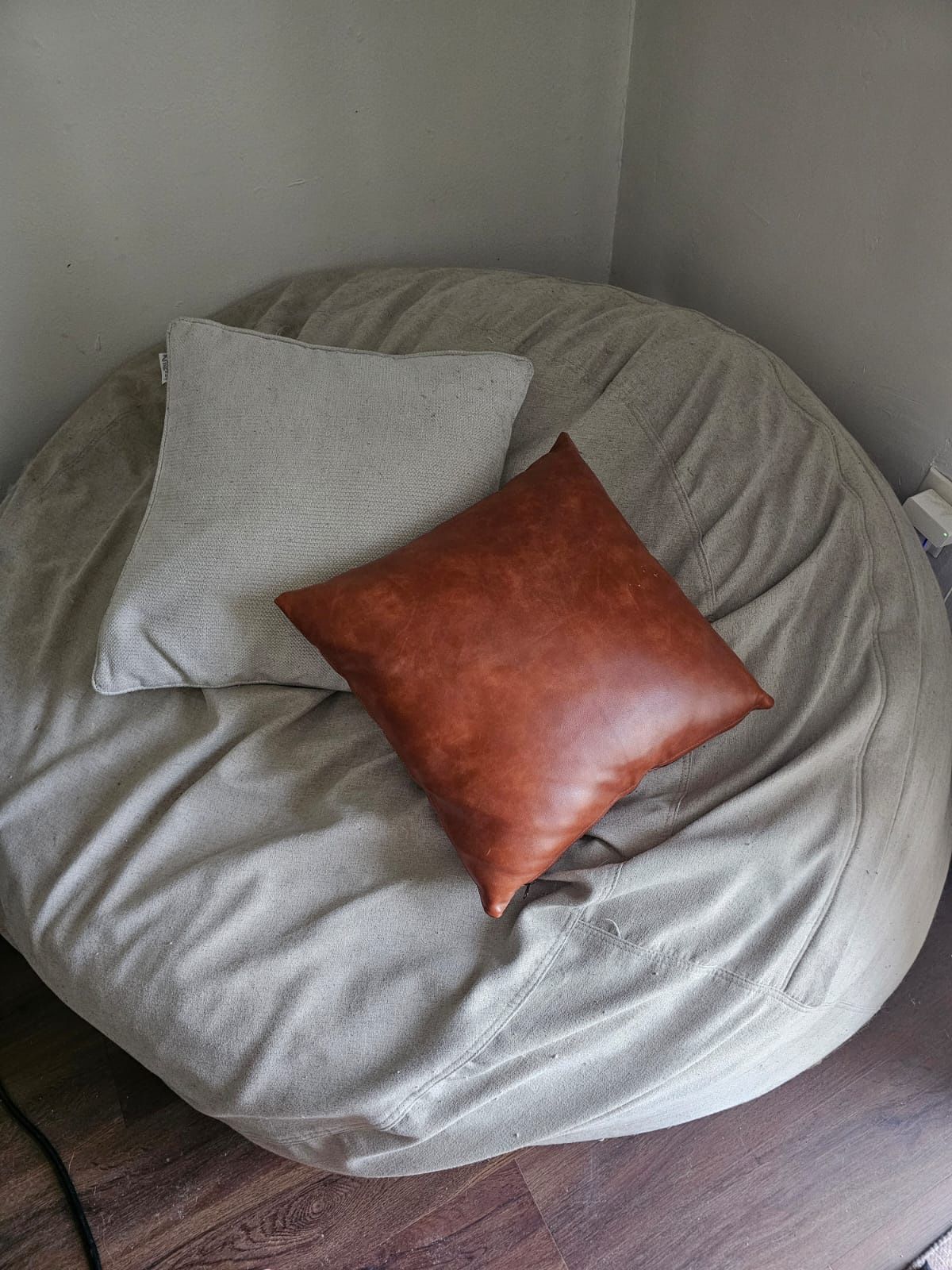 Chill Sack Bean Bag Chair: Giant 5' Memory Foam Furniture Bean Bag - Big Sofa with Soft Micro Fiber Cover - Camel