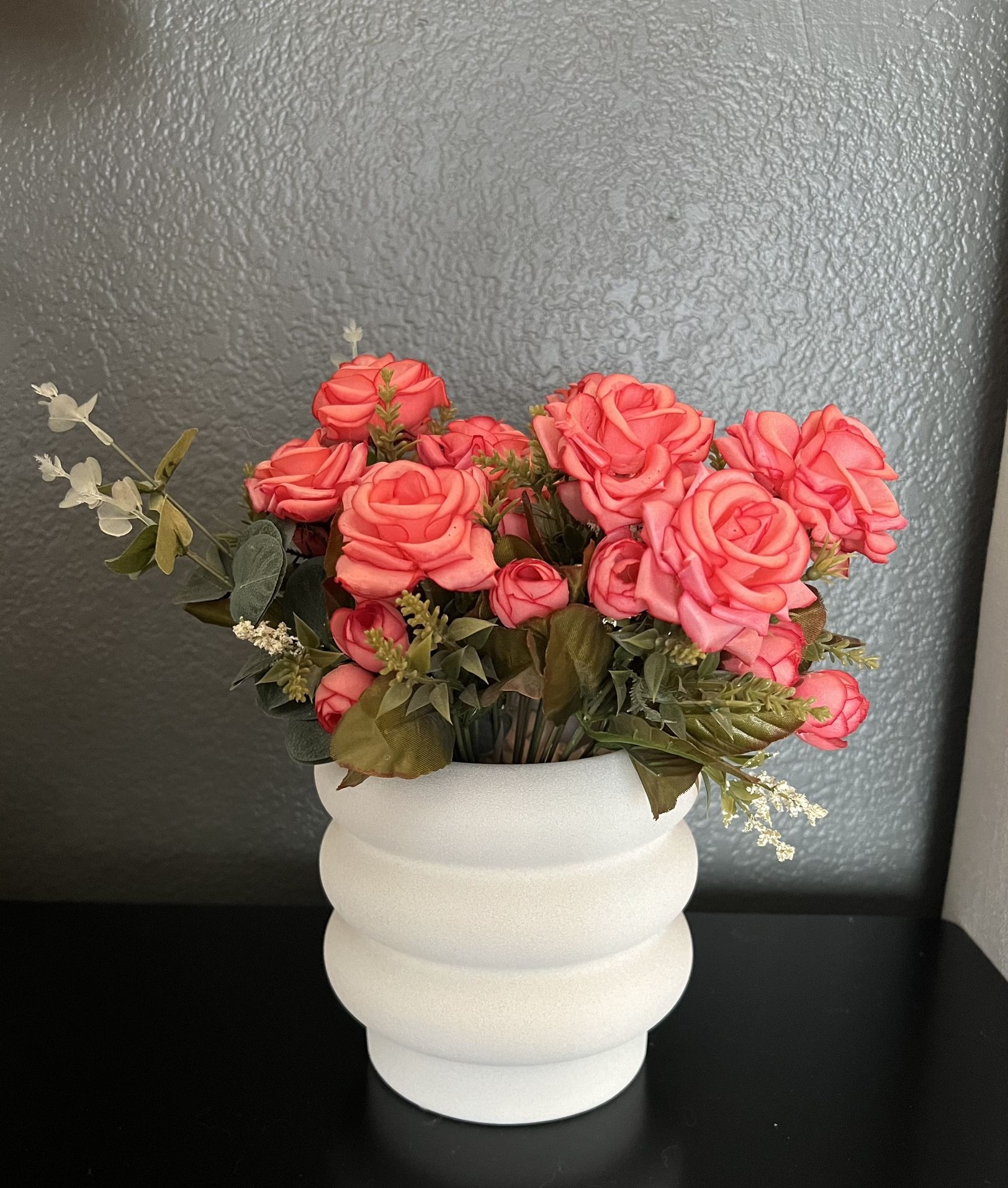 Bubble Vase with Flowers