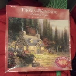 Thomas Kinkade Puzzle Cork Pieces