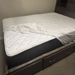 Bed frame with mattress full
