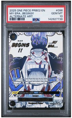 My Era Begins Psa10 One Piece Tcg