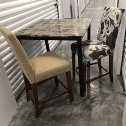 Bar Height Table And 3 Chairs