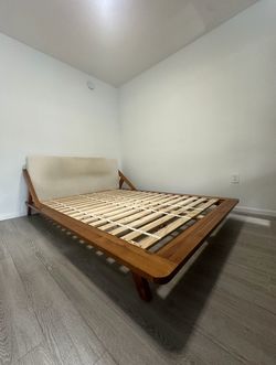 Acacia Wood Bed Frame from CB2
