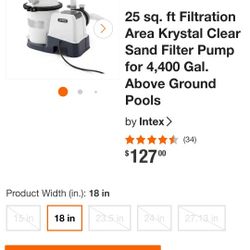 Sand Filter For Pool. 