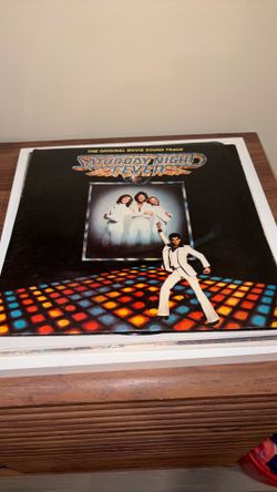 Record player and vintage album