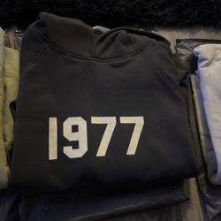 black essential hoodie