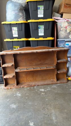 Vintage cottage core shelf for kitchen
