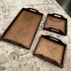 Rattan trays