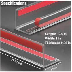 Clear Self-Adhesive Wall Corner Guards Walls Edge Protector & Corner Protectors for Wall, Furniture Corner, Door Easy to Install for Baby (4, 1in x 39