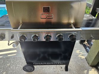Grill 5 burners with side burner, cover and tank