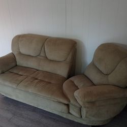 Really Cool Couch With Swiveling Chair On The End And Swiveling Chair