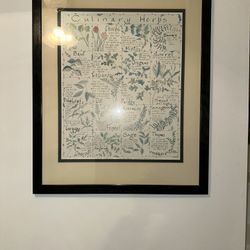 Framed Herb Picture