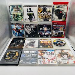 $80. Lot of 16 PlayStation 3 Games