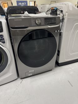 New Washer Silver Platinum Stackable 