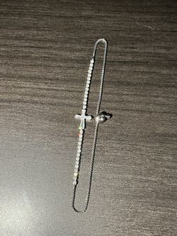 Moissanite Cross Bracelet/Anklet