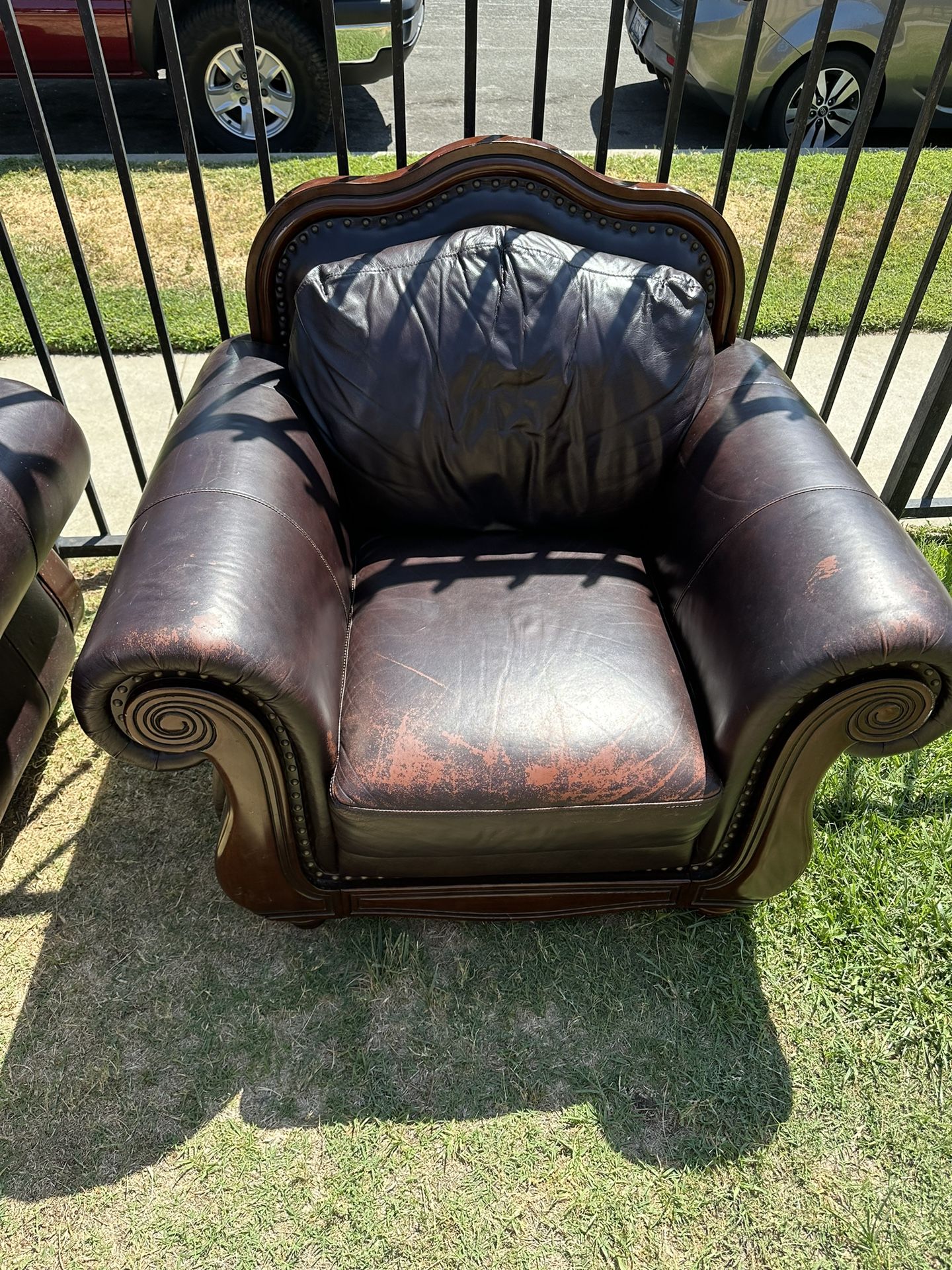 Brown Leather Couches FREE