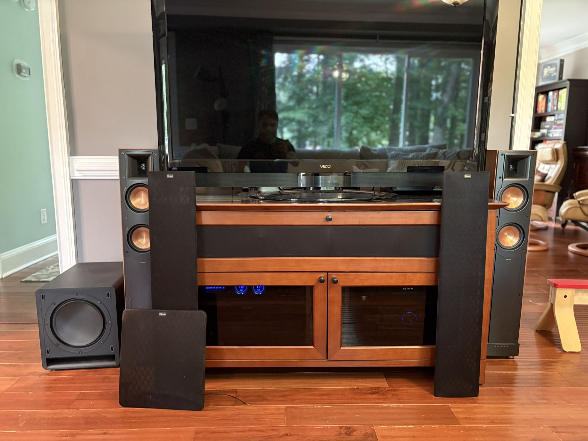 Klipsch Surround Sound System With tv, Stand And Too Many Extras To Name