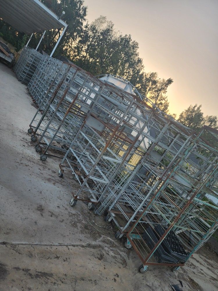 Agriculture Nursery Rolling Racks..