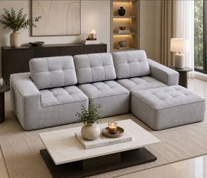 Sofa set This sofa is vacuum-compressed for shipping and will expand to its full shape after unpacking