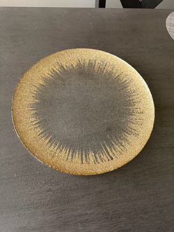 13 inch gold platter brand new