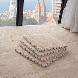 Plush puzzle Foam Floor Mat