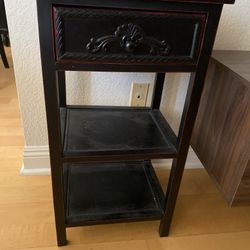 Black And Red Entry Table