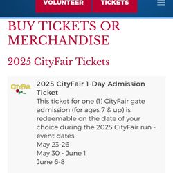Four Pack of Rose Festival City Fair Passes