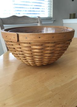 11 inch longaberger basket with bowl