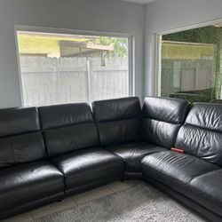 Black Leather Couch
