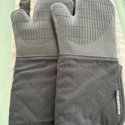 Crate and barrel silicone oven mitt