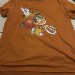orange fruit shirt