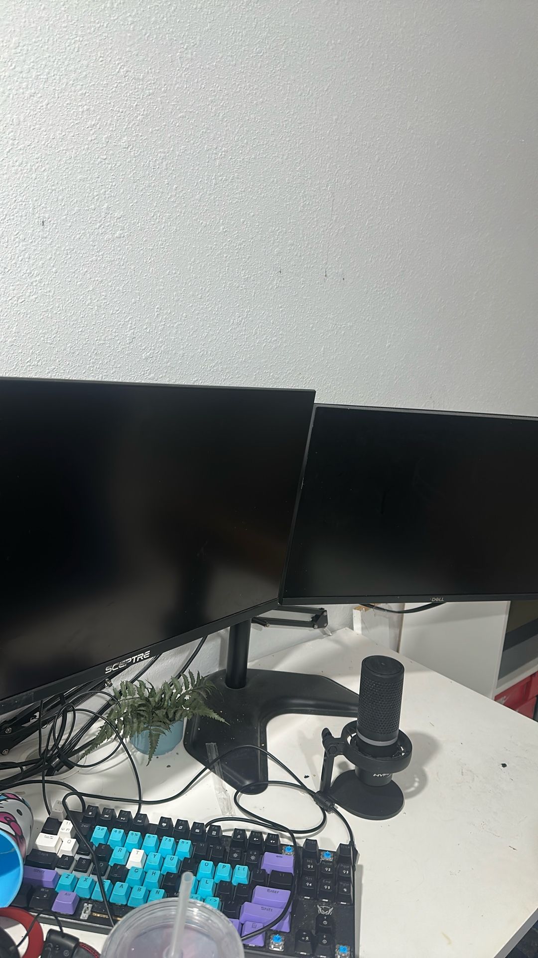 two monitors