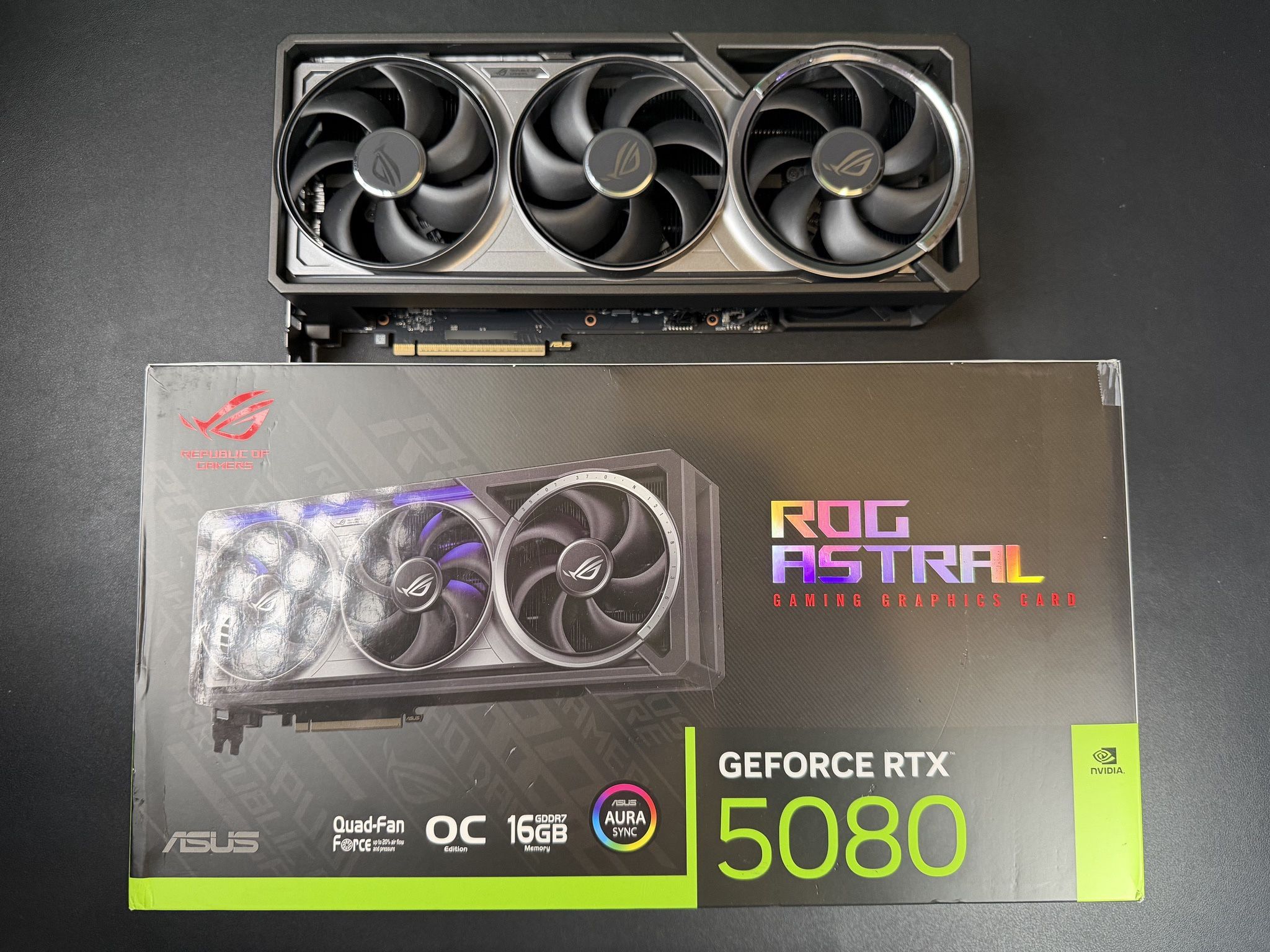 ASUS ROG Astral GeForce RTX 5080 OC Edition Gaming Graphics Card