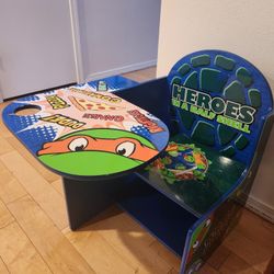 Teenage Mutant  Ninja Turtles Chair/Desk With Cup Holder