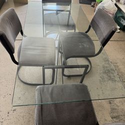 Glass Dining Table 
