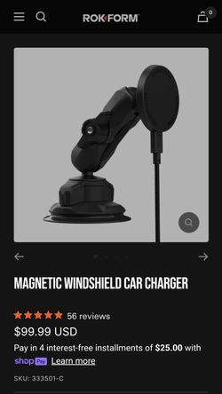 Rokform - MAGNETIC WINDSHIELD CAR CHARGER