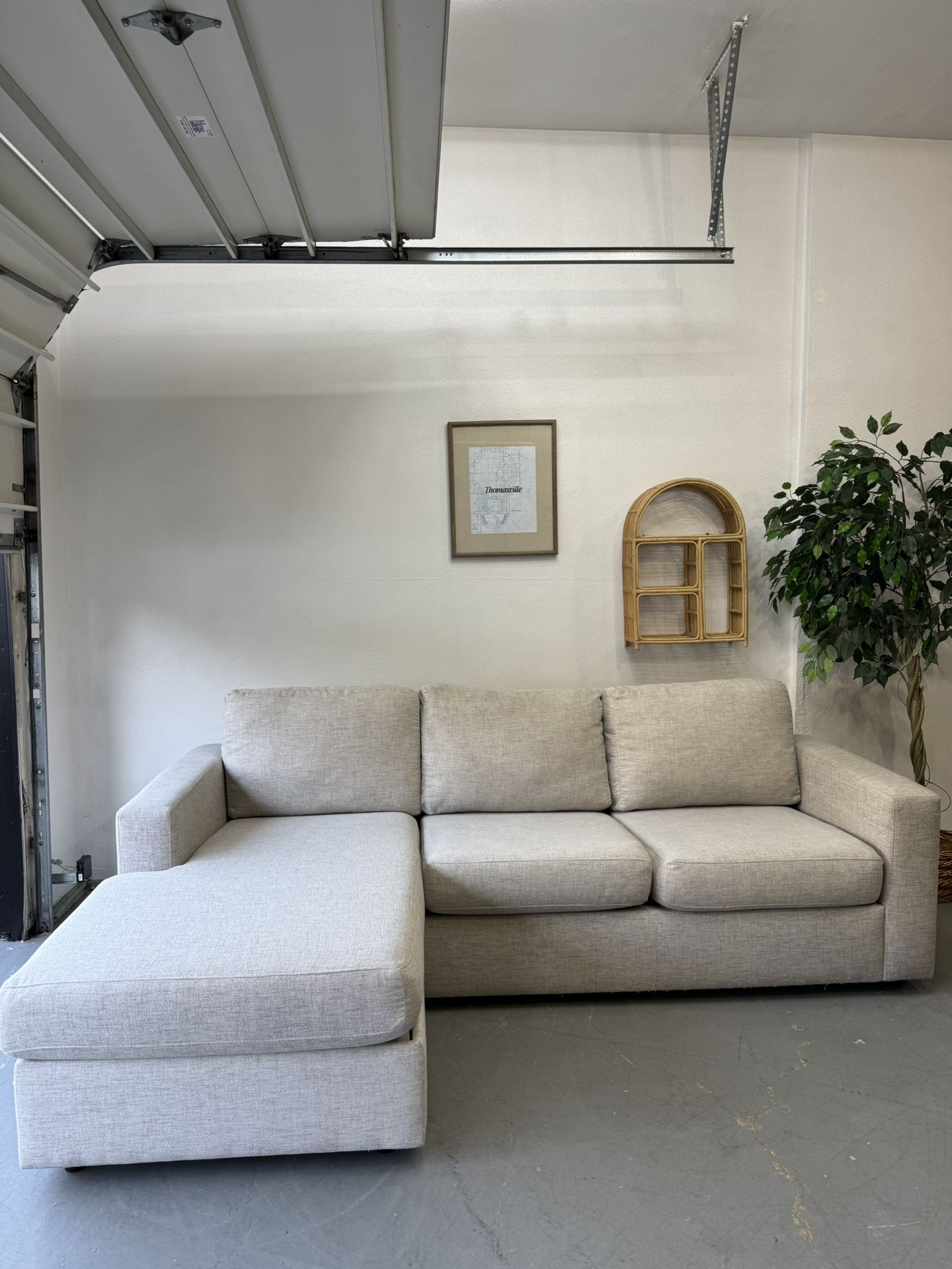 •Living Spaces Sectional Sofa•