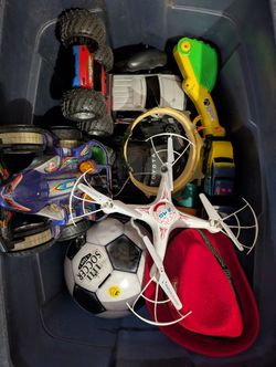 Bin Full Of Boys Toys For $5